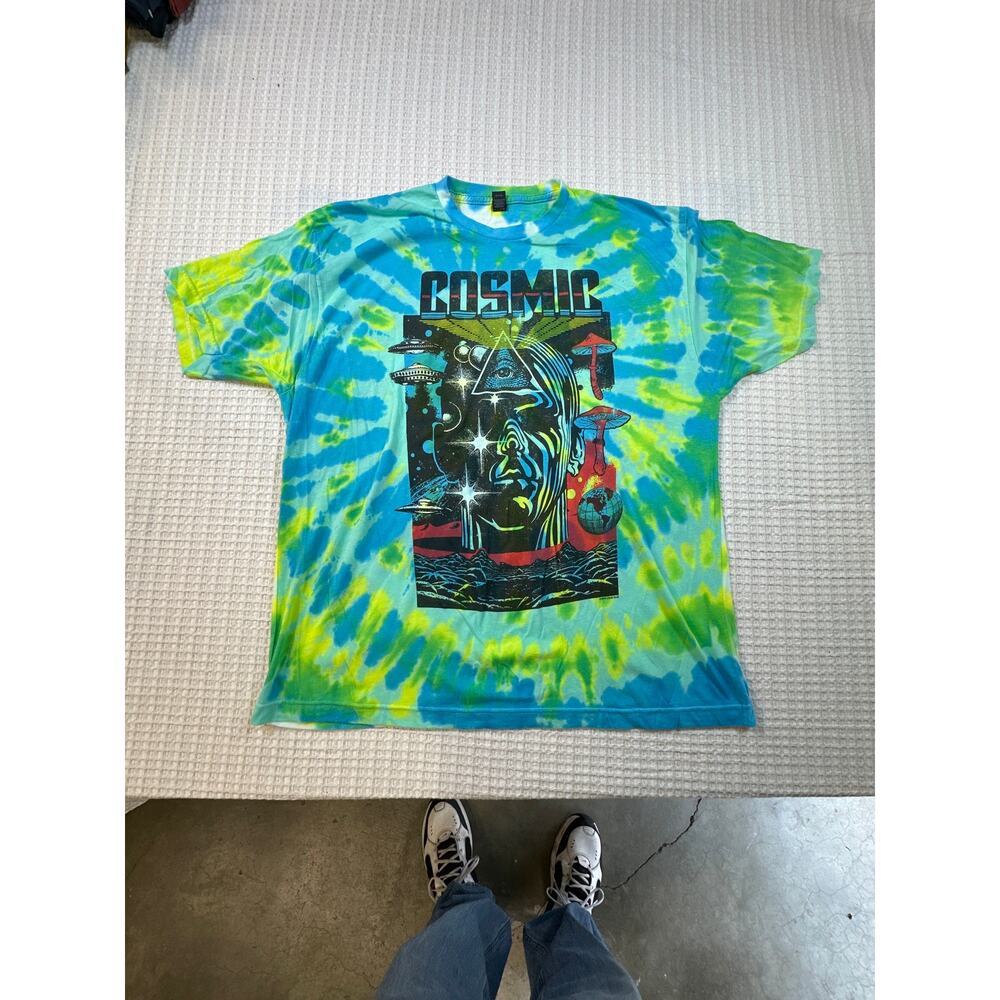 Liquid Blue 2019 COSMIC All Seeing EYE sz 2XL Men’s shirt Concert Festival